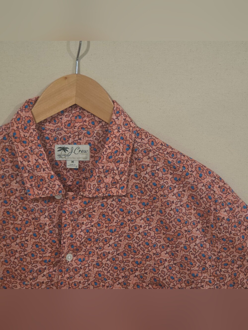 J. Crew Camp Shirt M